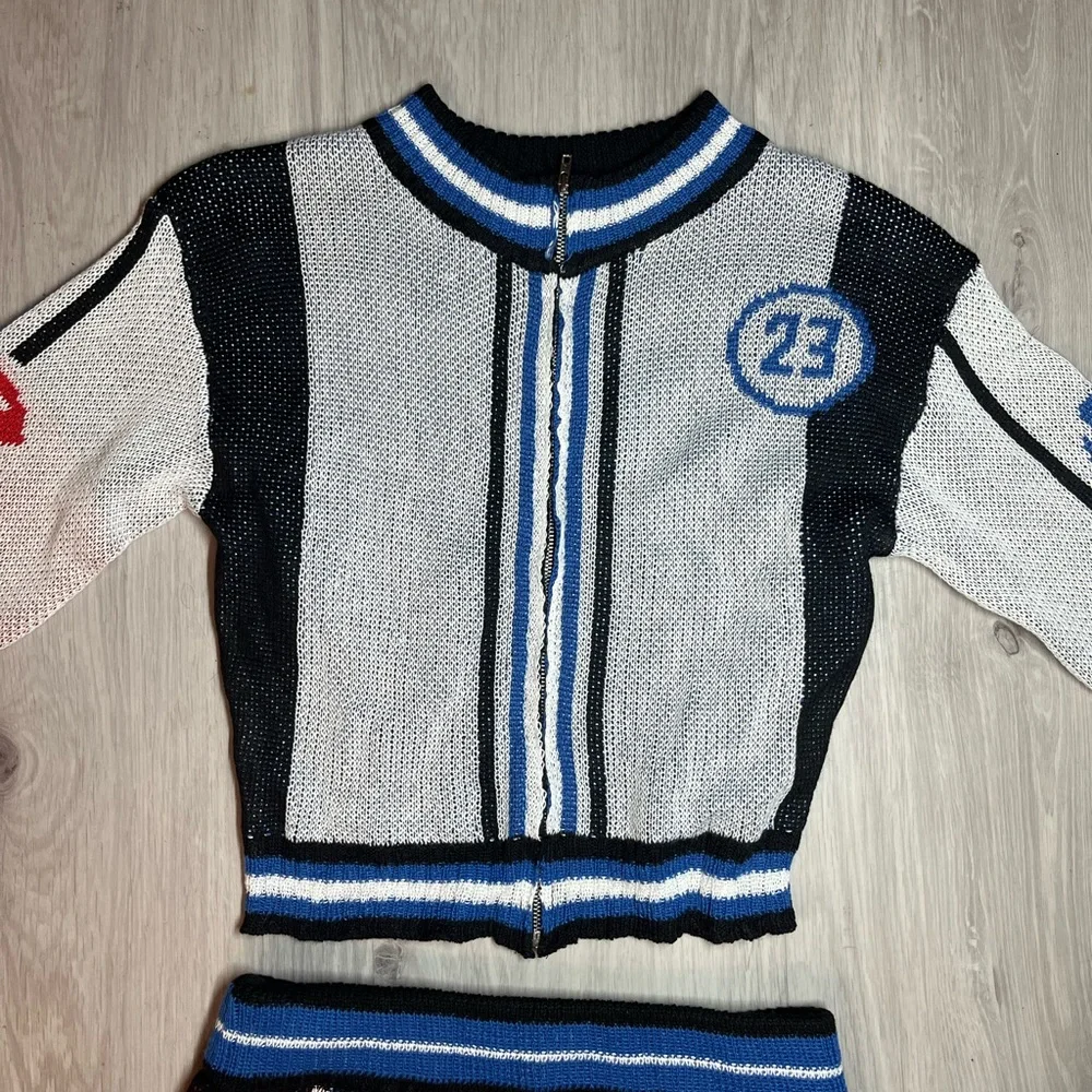Hi Speed Sweater‎ Skirt Set size (L) Blue/combo